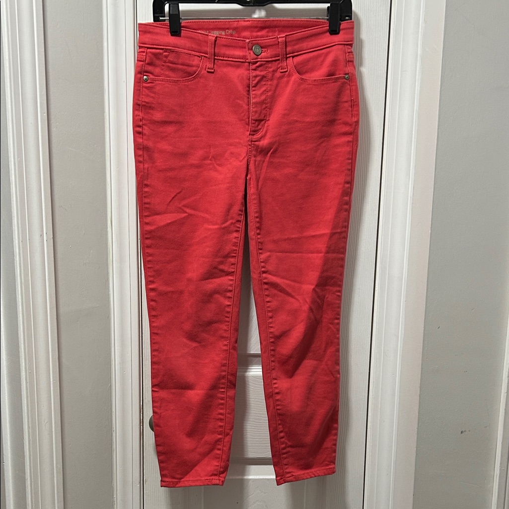 Talbots Vibrant Coral Ankle Jeans